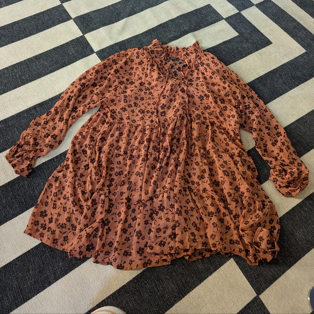 VICI Rust Floral Dress M